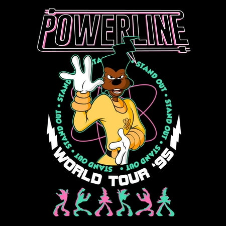 Impact Merchandising - A Goofy Movie Powerline Fitted Jersey T-Shirt ...