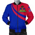 thumbnail image 3 of Nueva chaqueta con estampado 3D de la bandera nacional de Haití, escudo de armas para hombres y mujeres, chaqueta de manga larga, chaqueta de calle para niños, ropa navideña, 3 of 5