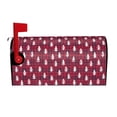 thumbnail image 2 of Lsque white Tree red plaid Mailbox Cover Standard Size ,Magnetic Mailbox Covers Post Wraps Letter Box Cover -21x18 in, 2 of 9