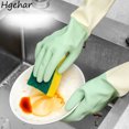 thumbnail image 2 of Guantes de látex para el hogar, de alta elasticidad, antideslizantes, impermeables, para lavar platos, antiescaldaduras, para tareas domésticas, duraderos, protectores de dedos, 2 of 5