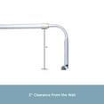 thumbnail image 4 of Kenney 48-86" Basic Steel Adjustable Curtain Rod, White, 4 of 8
