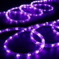 thumbnail image 2 of West Ivory 190LEDs, 25ft Purple LED Rope Light w/ 8 Mode, Connectable Outdoor Permanent Waterproof Accent Exterior Lighting, Safety Fuse, PVC Case, Holiday, Backyard Patio, Home Garden, Decorative, 2 of 8