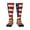 1 Black, variant on Xecao American Flag And Baseball Print Compression Socks for Both Men And Women for Running, Travel, Flight, Nurse