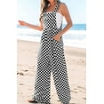 thumbnail image 5 of KRE PRIME Women Checkered Print Pocketed Wide Leg Jumpsuit, 5 of 12