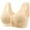Beige, variant on Hontri Women's Fashion Casual Middle-Aged and Elderly Open Button Underwear Skin-Friendly and Comfortable No-Wire Bra | Women's Underwear Clearance! Black 4X-Large