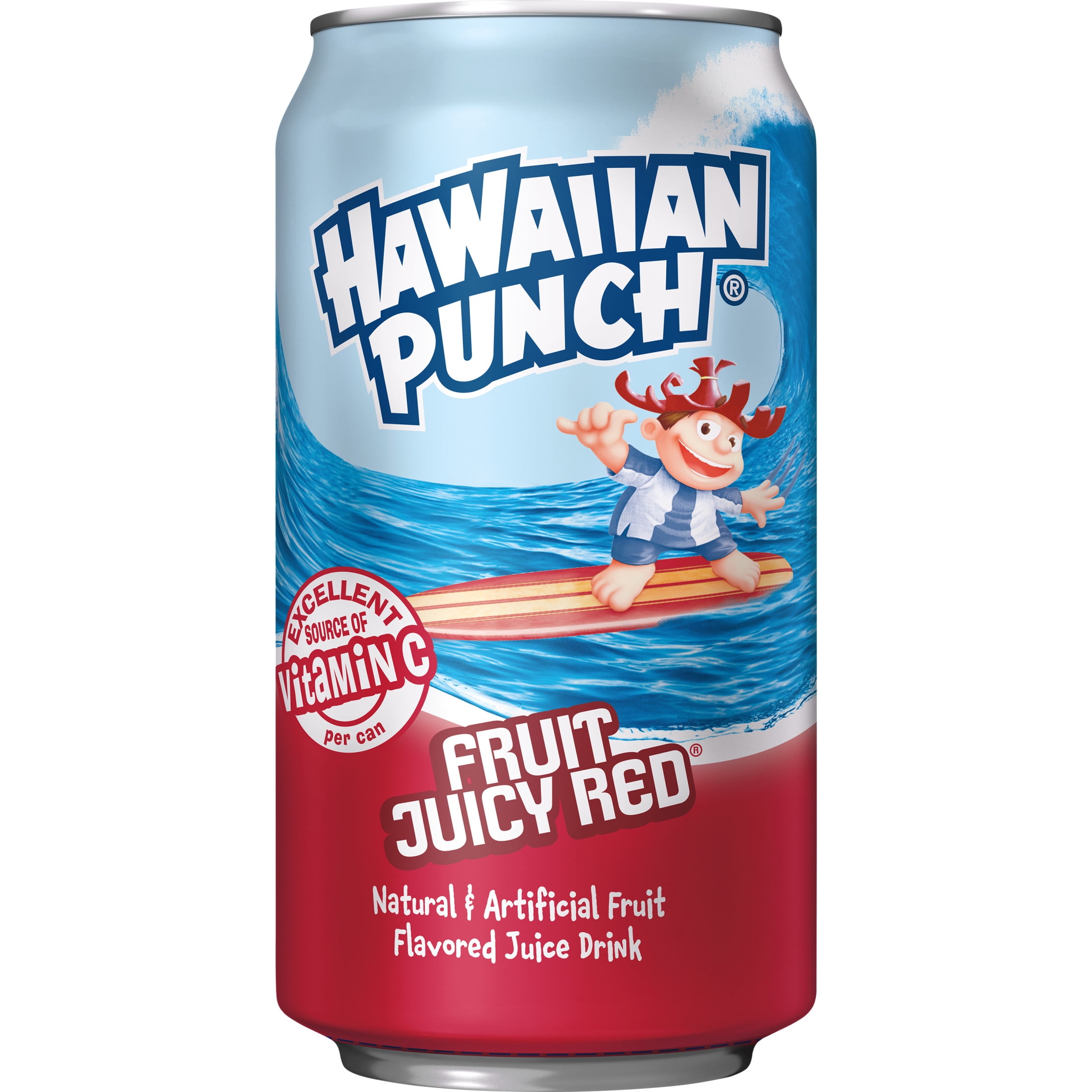 Hawaiian Punch Fruit Juicy Red Juice, 12 fl oz, 12 Count Cans