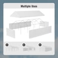 thumbnail image 6 of Alpha Joy 13'*29.5' Party Tent Outdoor Storage Shed Portable Garage Shelter Tent Canopy with Removable Side Panels for Weddings, Parties & Corporate Events, 6 of 8