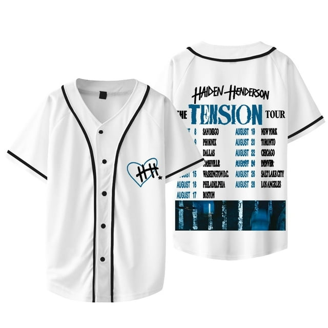 Haiden Henderson The Tension Tour Baseball Jacket Tee Unisex Fashion Short Sleeve T-shirts