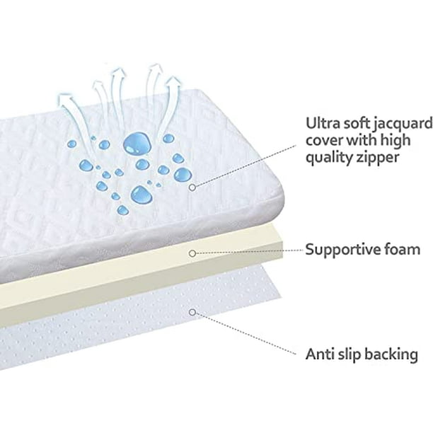 Crib mattress top topper soft