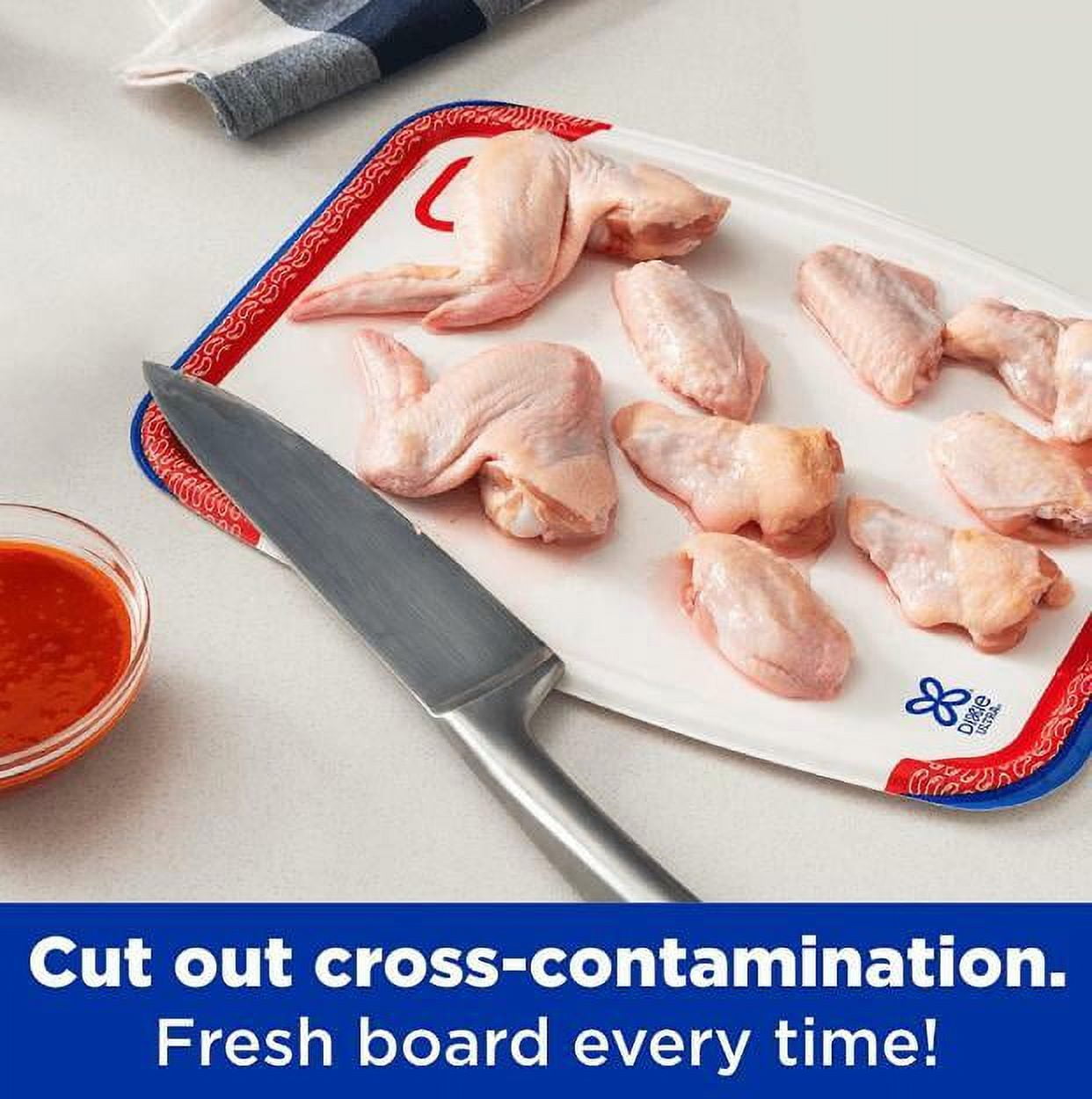 Dixie Ultra Disposable Paper Single Use Cutting Boards, Plates, Crafts, 80 Pack