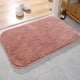 thumbnail image 4 of Alfombra de Baño de Pelo Alto - Felpudo de Poliéster Suave, Ultra Absorbente y Antideslizante para Suelo de Baño, Alfombra Gruesa y Lavable para Puerta e Inodoro, Estilo Moderno, 24x16 pulgadas, 4 of 6