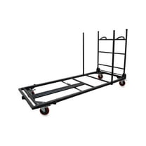 Lorell Folding Table Cart 30"x45-7/25"x75-43/50" Charcoal 65956