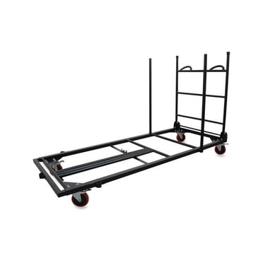 Lorell Folding Table Cart 30"x45-7/25"x75-43/50" Charcoal 65956