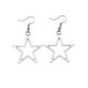 thumbnail image 1 of Pendientes largos con diseño de estrella hueca, pendientes vintage para mujer, 1 of 8