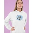 thumbnail image 2 of Pastell Cute Bird On A Branch Hoodie Women's -Ashvin Harrison Designs, Female Large, 2 of 4