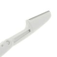 thumbnail image 3 of 1 Pc Portable Folding Eyebrow Trimmer for Bathroom Travel Hotel Toilet White ABS Stainless Steel, 3 of 4