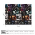 thumbnail image 2 of Horror Movie Michael Myers Printed Soft Flannel Blanket for Bedroom Sofa Living Room Office and Camping 60"x80", 2 of 8