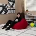 thumbnail image 3 of Emma + Oliver Small Solid Red Refillable Bean Bag Chair for Kids and Teens, 3 of 10
