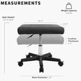 thumbnail image 4 of VIVO Black 2-in-1 Ergonomic Footrest, Height Adjustable Desk Stool, 4 of 8