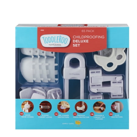 UPC: 0026107061911 | Toddleroo by North States Baby Safety Childproofing Deluxe Set 65 Pieces
