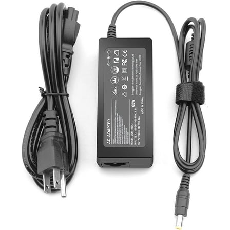 65W Laptop Charger Power Cord for Acer Aspire 3 5 E1 E3 E5 ES1 S3 V3 V5 R7 F5 M5 Series E1-570 E5-575 ES1-512 1410 3000 5000 N15Q1 N16C1 N17Q1 N18C1, TravelMate 230 360 510 PA-1650-86 ADP-65JH DB