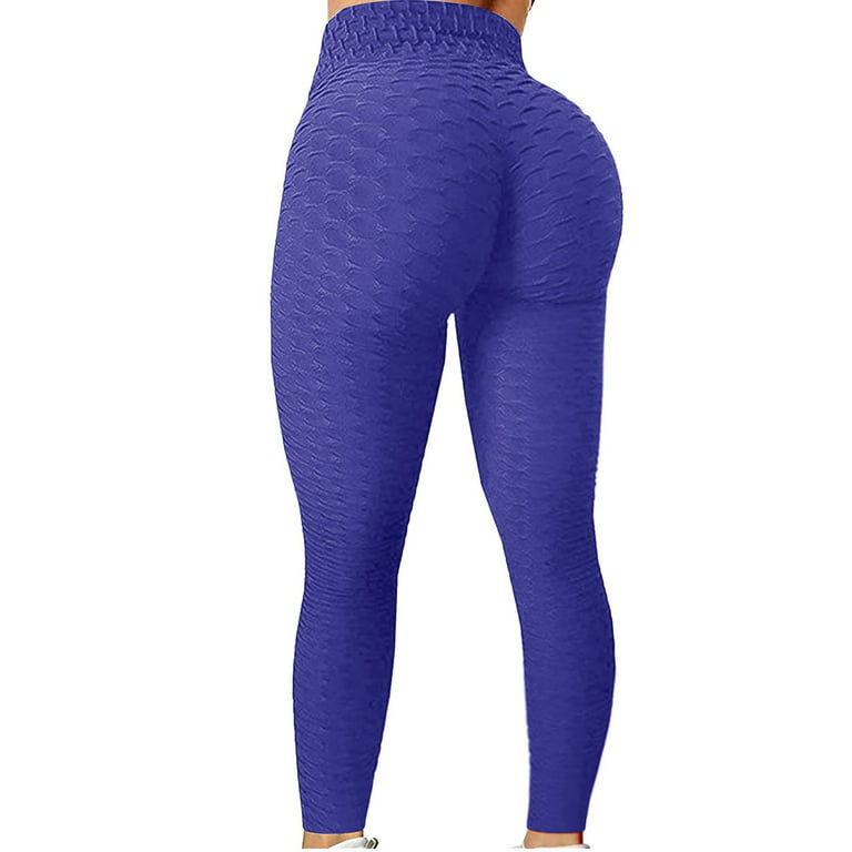 Gubotare Yoga Pants For Women Women's Casual Bootleg Yoga Pants V Crossover  High Waisted Flare Workout Pants Leggings,Purple L 