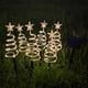 thumbnail image 3 of Juego de 3/6 luces solares de estaca para jardín, luz cálida, estrella de Navidad para camino/patio/césped FLhrweasw Nuevo, 3 of 8