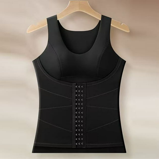 Ropa interior térmica Tops de moda para mujer Blusas lisas sin mangas Cuello redondo Casual Otoño Moda Top de punto Ropa moldeadora Camiseta sin mangas Camiseta de poliéster para mujer