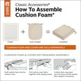 thumbnail image 4 of Classic Accessories Rectangular Patio Cushion Foam - 3" Thick - High-Density Foam, 23"W x 21"D x 3"T (61-012-010912-RT), 4 of 17