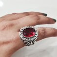 thumbnail image 5 of AAA Garnet Mans Ring, Natural Garnet Ring, January Birthstone, Silver Jewelry, 925 Silver Ring, Birthday Gift, Heavy Mens Ring, Arabic Design, Ottoman Style Ring, Christmas, Turkey Mens Signet Ring, 5 of 8