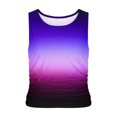 thumbnail image 3 of GA WEIHUA Women Gradient Color Tank Tops 2025 Summer Sleeveless Racerback Shirts High Neck Basic Colorful Camis Slim Fit Going Out Outfits(Purple,S)Clearance Deals, 3 of 4