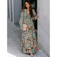 thumbnail image 5 of Women's Fashionable Printed Elegant Long Beach Vacation Dress, 5 of 5