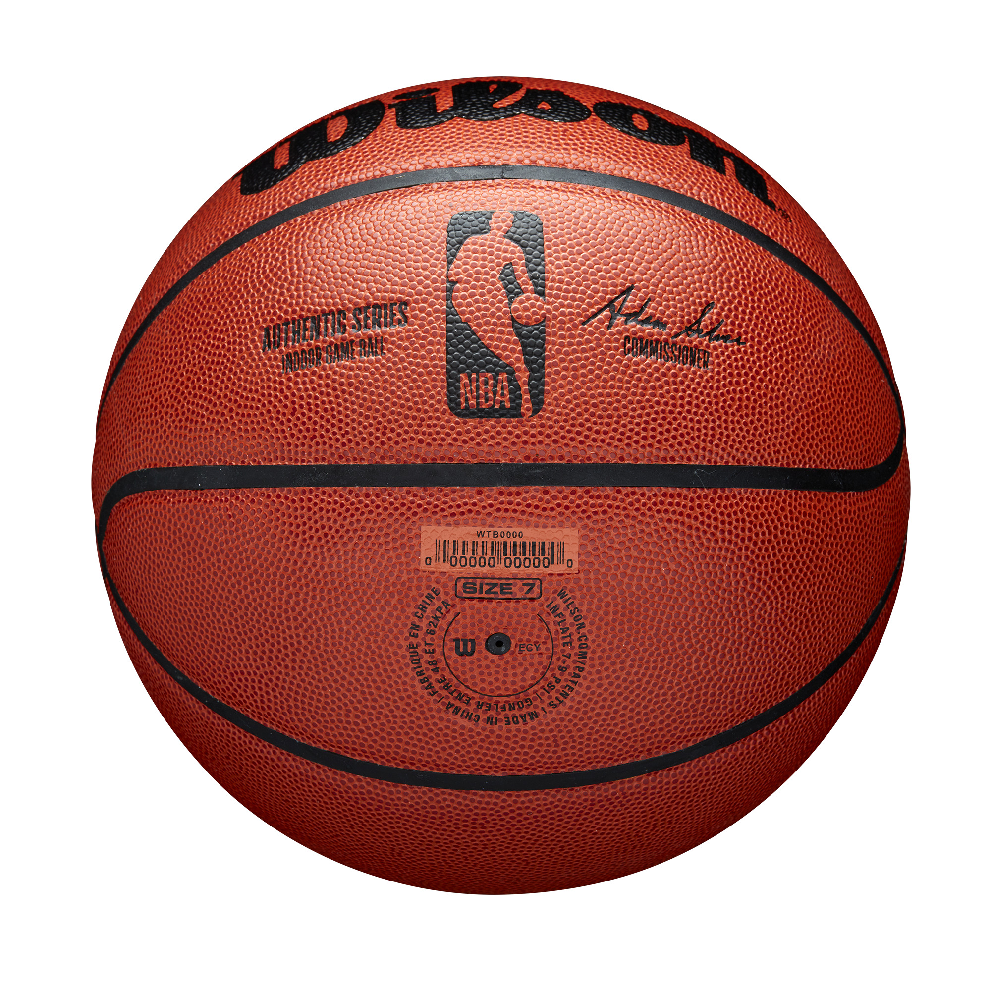 Wilson NBA Authentic Indoor Competition Basketball, Brown, 29.5 in. - image 2 of 6