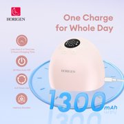 Horigen AOV6861 Pink Double Electric Breast Pump, Wearable Hands-Free, Smart Memory, 3D Pumping, Portable Quiet
