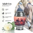 thumbnail image 3 of Cardinal Birds - Large Cremation Urns - Funeral Urns For Adult Ashes Women - Funeral Urns For Human Ashes Adult - An Urn For Ashes (10inch), 3 of 5