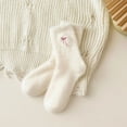 thumbnail image 4 of BRICH Women's Fuzzy Socks Winter Gift Soft Slipper Sock Stuff Fluffy Thick for Spa Home Sleeping Beige One Size, 4 of 4