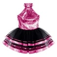 thumbnail image 3 of TTAO Kids Girls Sleeveless Sequins Mesh Tutu Dance Dress Gymnastic Leotard Ballerina Dancewear Costume Rose 10, 3 of 5