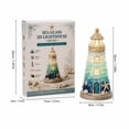 thumbnail image 2 of Beginner Friendly DIY Lighted Christmas Character Sea Glass Style Lighthouse Kit Collection Complete Kit with Sea Glass Style Pieces LED Lights Guide Included,C, 2 of 7