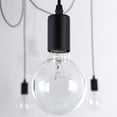 6 Light Edison Spider Multi Light Pendant Black Industrial Style Lights