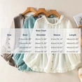 thumbnail image 3 of Warop Cotton Linen 3/4 Sleeve Top for Women Casual Retro Embroidery Turn-Down Collar Blouses, 3 of 9