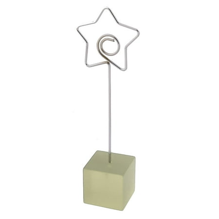 Star Shaped Note Holder - Office Resin Star Shaped Tabletop Decoration Note Photo Card Memo Clip Clear