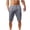A Gray, variant on Work Pants for Men Fashion Mens Casual Solid Pockets High Waist Loose Bandage Pants Knee Lenght Black 3Xl