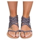 thumbnail image 4 of Amzcrzy Zapatos de mujer,Zapatos de mujer,Zapatillas de mujer, Sandalias planas para mujer, con cremallera y punta abierta, zapatos romanos, sandalias de playa de verano Sandalias Mujer Zapatillas De, 4 of 4