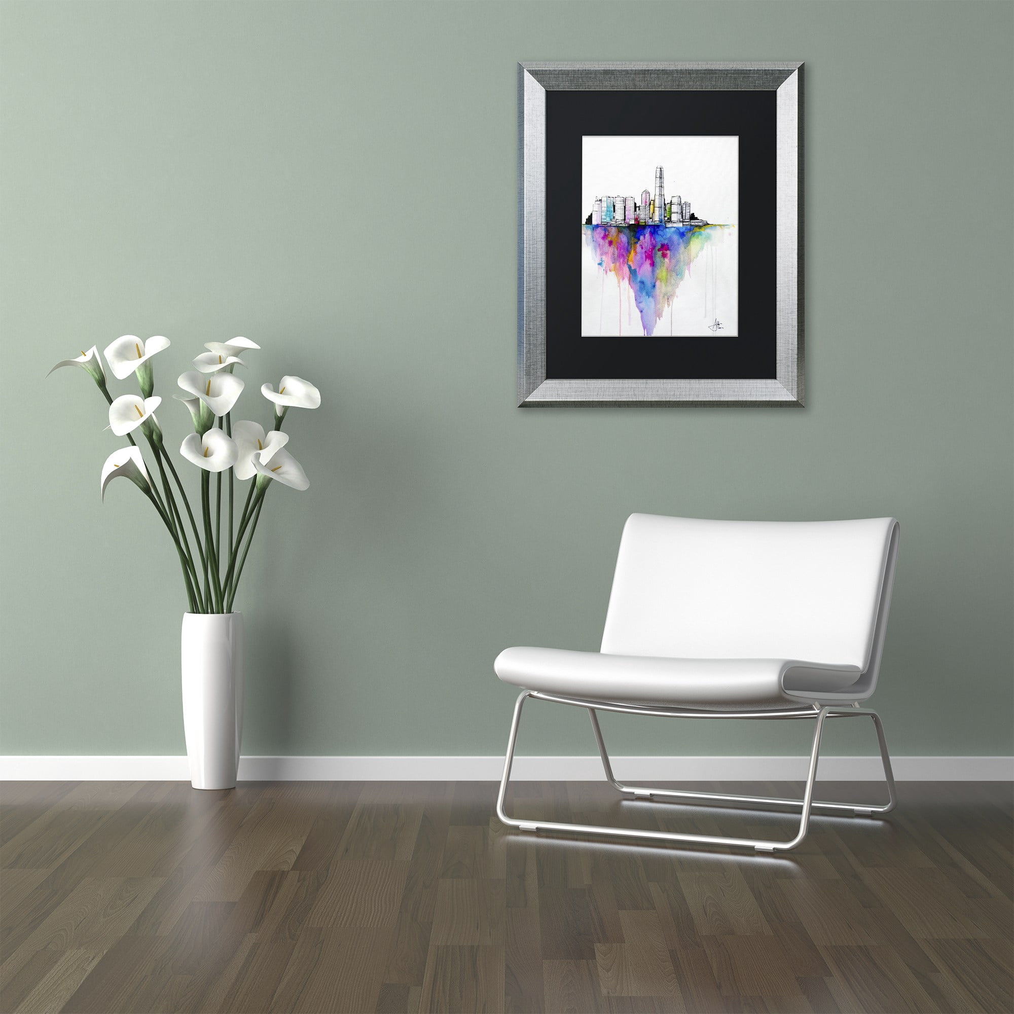 Trademark Fine Art Landscapes Matted Framed Art ' Monolith II ' by Marc Allante
