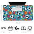 thumbnail image 5 of Long Mouse Pads for Desk,Baseball Football Pattern Desk Mats on Top Of Desks, Desk Mouse Pad Extra Large with 3mm Non-Slip Base and Stitched Edge for Gaming,Office,Work,Home 47.3"x23.6", 5 of 6