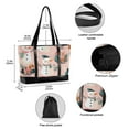 thumbnail image 2 of FORMRS Canvas Laptop Tote Bag for Women with 15.6" Computer Compartments Shoulder Handbag, Christmas Snowman, 2 of 7