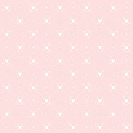 York Wallcoverings DI0979 Disney Mickey Mouse Argyle Wallpaper Pink