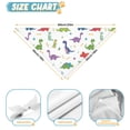 thumbnail image 6 of Dog Bandana 2 Pack,White Dinosaurs Bones Flowers Pattern Bandanas for Dogs,Cat Bandana,Small/ Large Dog Bandana 2 Size,Dog Bandanas, 6 of 6