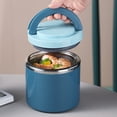 thumbnail image 3 of Boîte à Lunch en Acier Inoxydable Bocal à Boissons Conteneur Isolé Bento Portable, 3 of 11