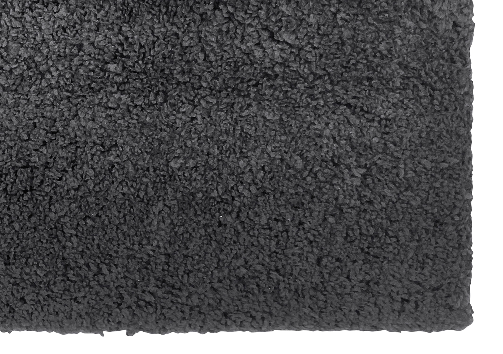 Better Trends 2 Piece Bathroom Rug Set 100% Polyester (17" x 24" | 21" x 34") Bath Rug, Water Absorbent Non-Slip Bath Mat Machine Washable Micro Plush Collection - Charcoal